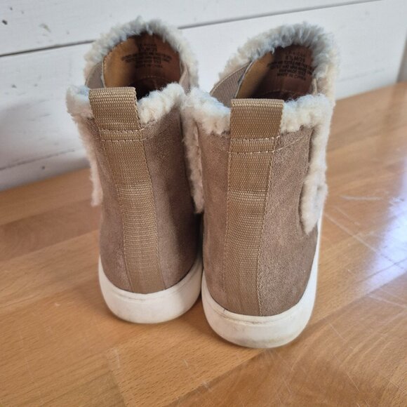 Lucky brand Womens Faux Fur-Lined Suede Slip-On Ankle Boots Size 8.5M - Picture 5 of 9